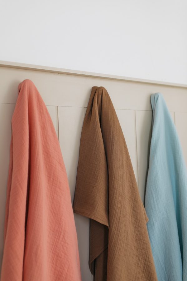 Yıldız Nakışlı Mint Müslin Bebek Örtüsü 90x100cm