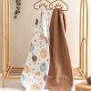 2'li Set Uzay Baskılı Müslin Bebek Örtüsü 90x100cm